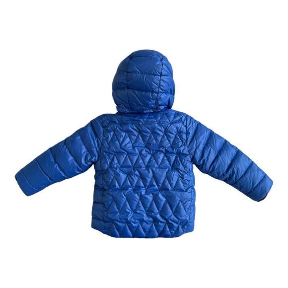 Hugo BOSS Reversible Down Padded Logo Jacket in Blue and Orange, 18 months - Picture 3 of 5